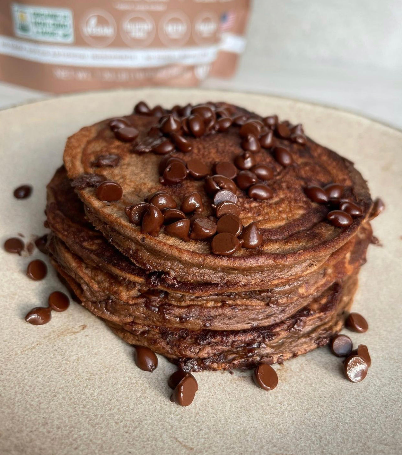 Chocolate Protein Pancakes - Heavenly Home Cooking