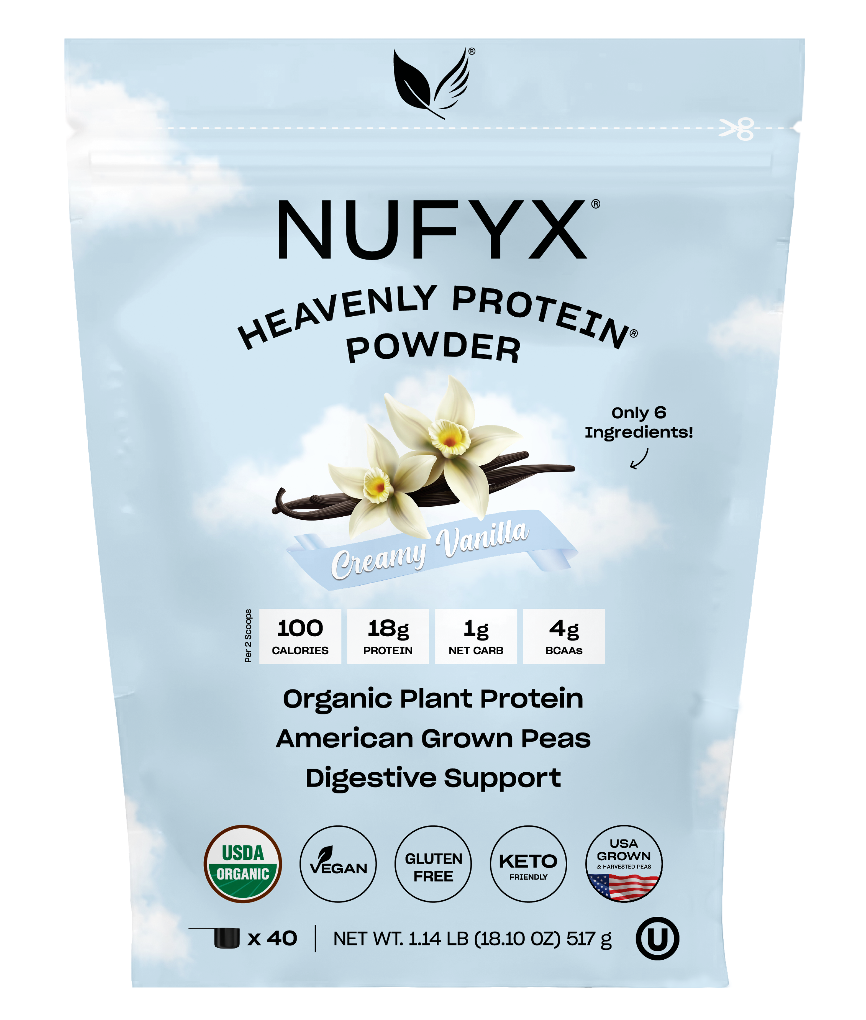 Heavenly Protein Powder (Creamy Vanilla)