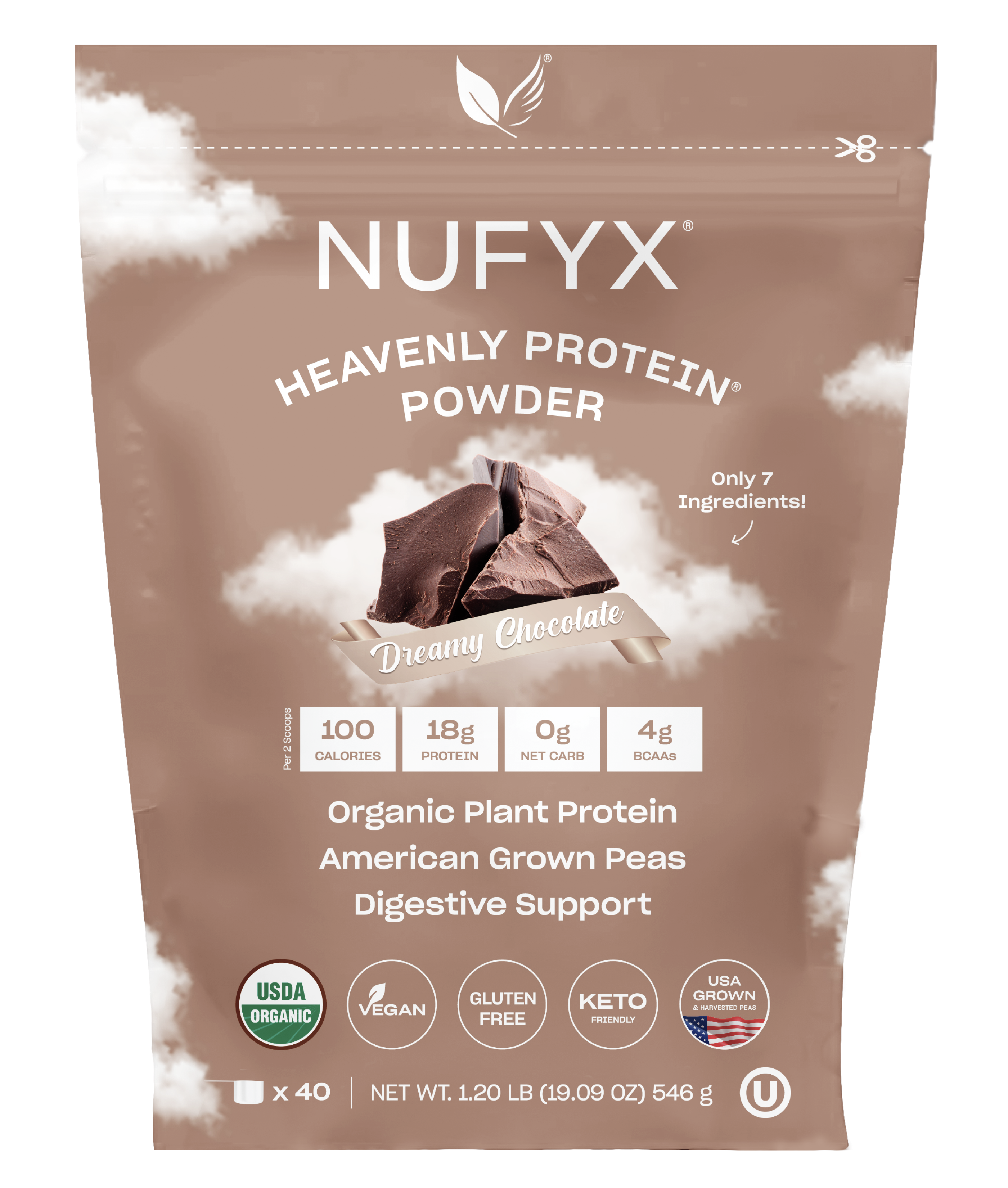 Heavenly Protein Powder, Dreamy Chocolate