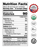 Heavenly Protein Powder, Simply Plain - 1.1 lb (40 scoops)