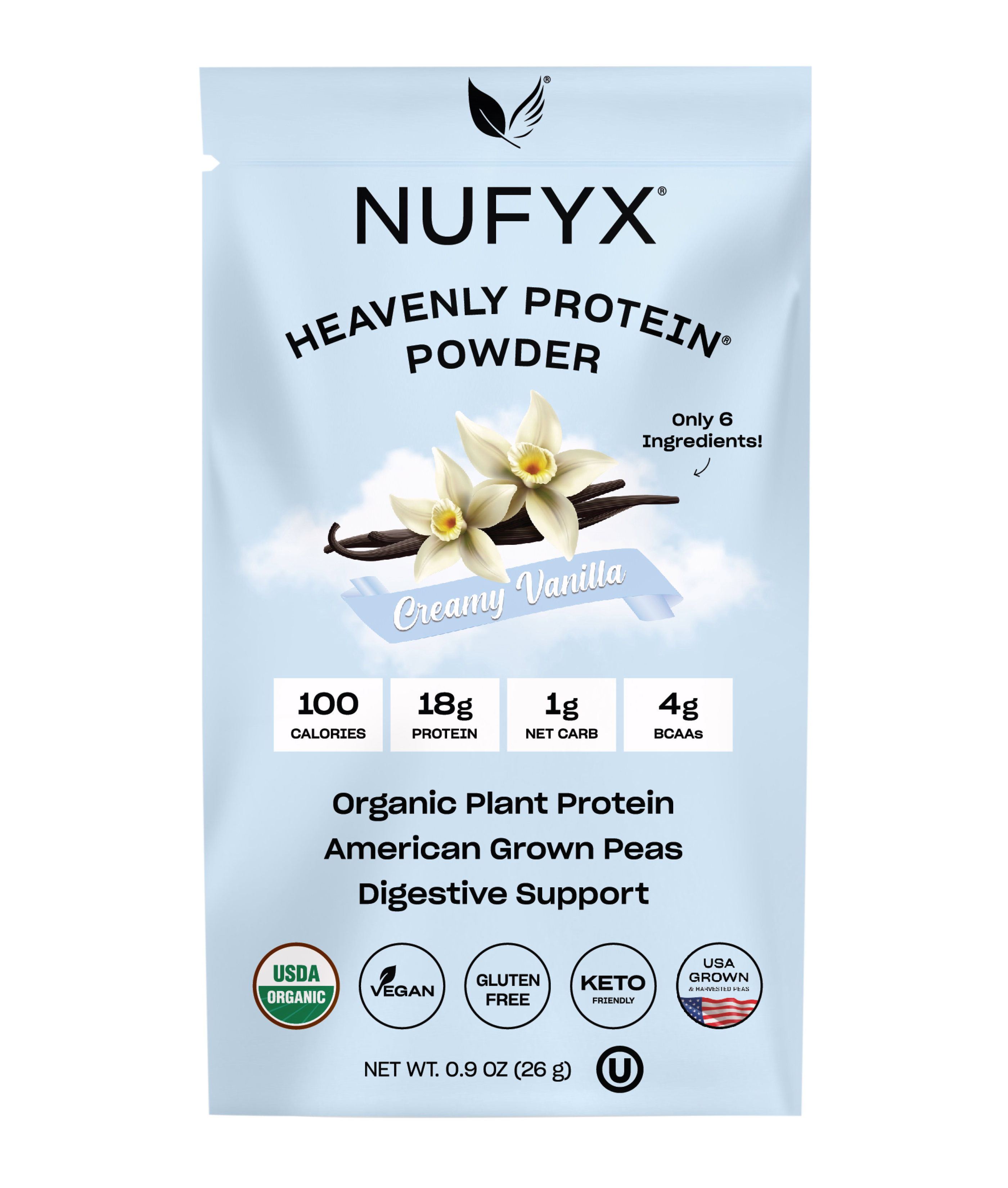 Heavenly Protein Powder, Creamy Vanilla