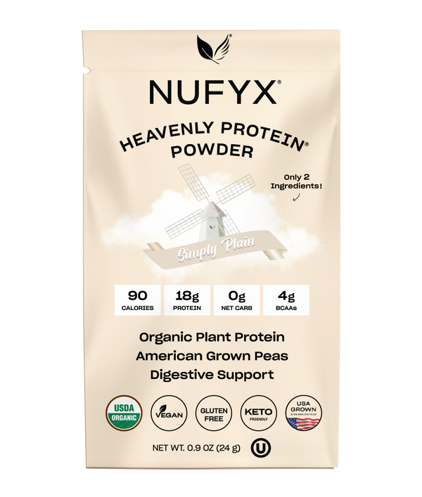 Heavenly Protein Powder, Simply Plain - 1 Packet (24g)