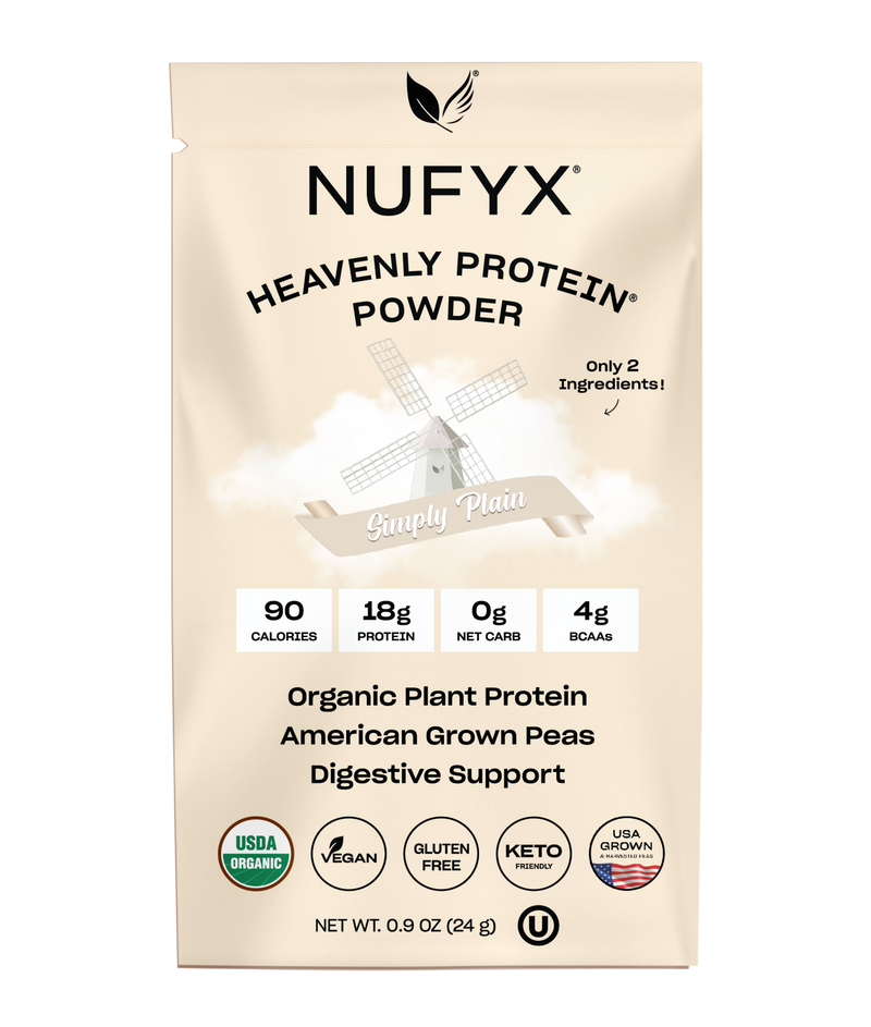 Heavenly Protein Powder, Simply Plain - 1 Packet (24g)