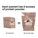 Heavenly Protein Powder, Dreamy Chocolate - Box of 10 Packets (27g)