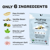 Heavenly Protein Powder, Creamy Vanilla - 10 Packets (26g)
